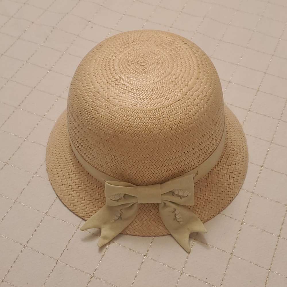 Vintage gymboree Lilly of the valley straw hat nwt
